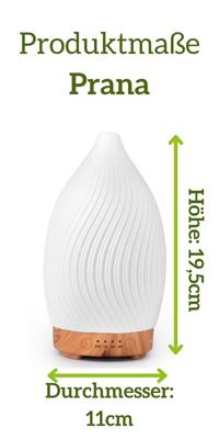 Keramikdiffuser PRANA mit Basis in Holzoptik
